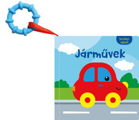 Textilkönyv rágókával - Járművek -  (Könyv)