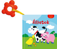 Textilkönyv rágókával - Állatok -  (Könyv)