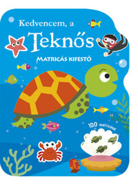 Kedvencem, a teknős - Matricás kifestő -  (Könyv)