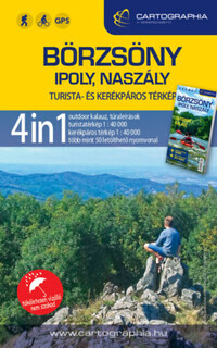 Börzsöny, Ipoly, Naszály 4in1 outdoor kalauz + turista- és kerékpáros térkép -  (Könyv)
