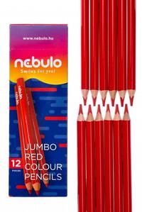 Színes ceruza, piros, jumbo háromszög, Nebulo -  (Könyv)