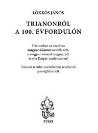 Lőkkös János: Trianonról a 100. évfordulón -  (Könyv)
