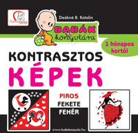 Kontrasztos képek - Piros - fekete - fehér - Babák könyvtára - 1 hónapos kortól -  (Könyv)