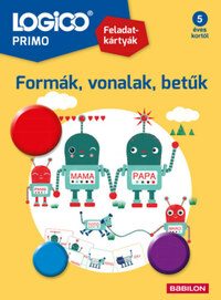 LOGICO Primo 3244a - Formák, vonalak, betűk - Feladatkártyák -  (Könyv)