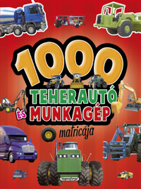 1000 teherautó és munkagép matricája - Piros -  (Könyv)