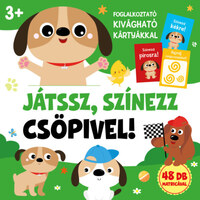 Duzs Mária (szerk.): Játssz, színezz Csöpivel! - 48 db matricával - 3 éves kortól -  (Könyv)