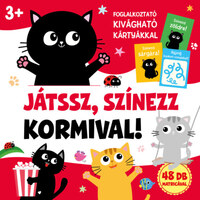 Duzs Mária (szerk.): Játssz, színezz Kormival! - 48 db matricával - 3 éves kortól -  (Könyv)