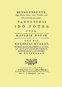 Benkő Ferencz: Esztendőnként ki-adott parnassusi időtöltés 1794 -  (Könyv)