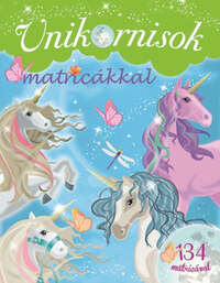 Unikornisok matricákkal - Zöld -  (Könyv)