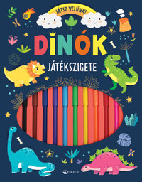 Dinók játékszigete - Játssz velünk! -  (Könyv)