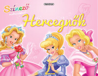 Színező matricákkal - Hercegnők -  (Könyv)
