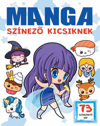 Manga színező kicsiknek -  (Könyv)