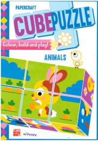 Kocka Kirakó (Cube Puzzle) - Állatok -  (Könyv)