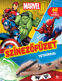 Színezőfüzet tetkókkal - Marvel -  (Könyv)
