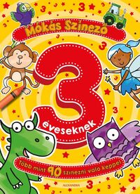 Mókás színező 3 éveseknek -  (Könyv)