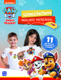 Mancs Őrjárat - Színezőkönyv vasalható matricákkal -  (Könyv)
