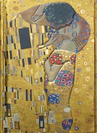 Flame Tree A6 Notesz Klimt: The Kiss -  (Könyv)
