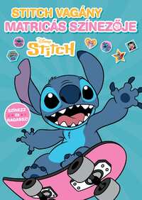 Disney - Stitch vagány matricás színezője - Színezz és ragassz! -  (Könyv)